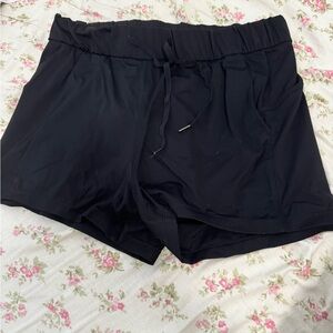 Black athletic shorts